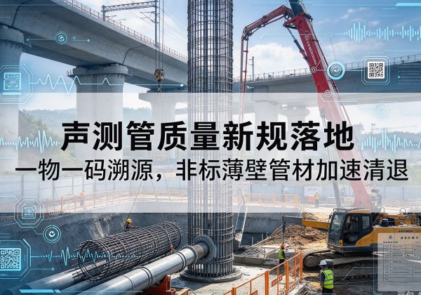 泸水声测管质量新规落地，一物一码溯源，非标薄壁管材加速清退