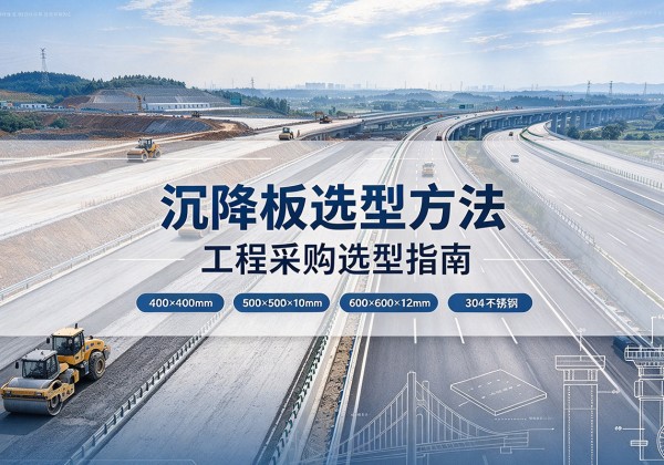 泸水沉降板选择方法